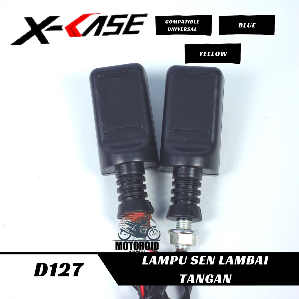 LAMPU SEN XCASE D127 MODEL TUNJUK JARI TANGAN JOKOWI PLUS SENJA UNIVERSAL MOTOR