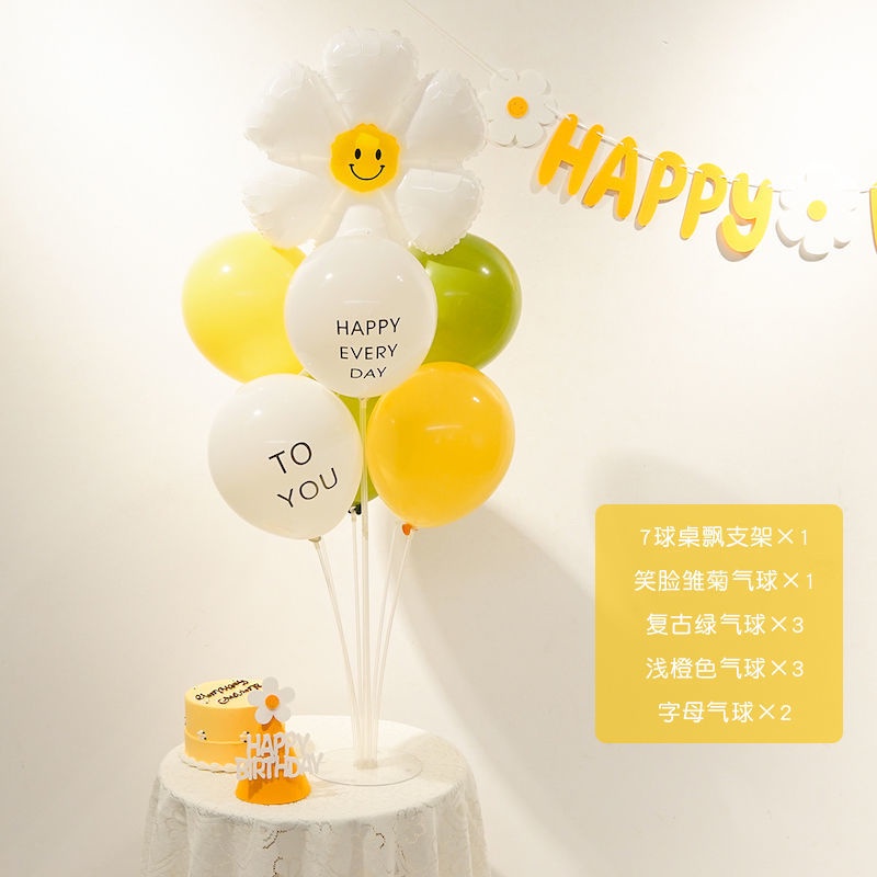 Balloon stent tables Floating decorative layout columns