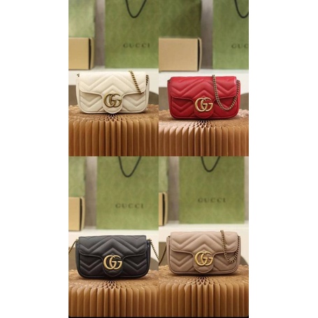 TAS WANITA GC GG MARMONT MATELASSE SUPER MINI BAG