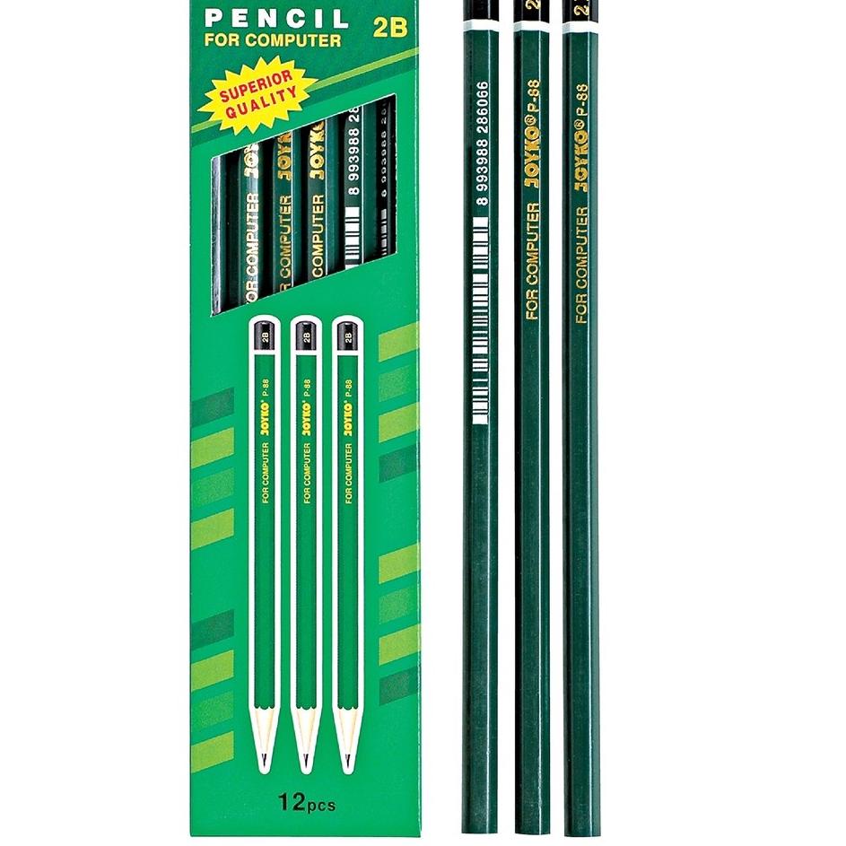 

を Pensil 2B Joyko P-88 Hijau (12 Pcs) ㅈ