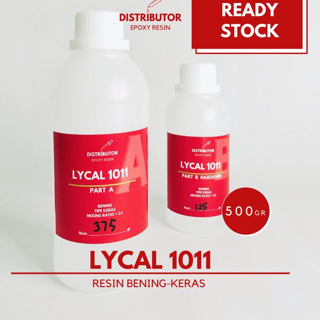 

Epoxy resin bening clear keras + hardener - Lycal 1011 - 500 gr