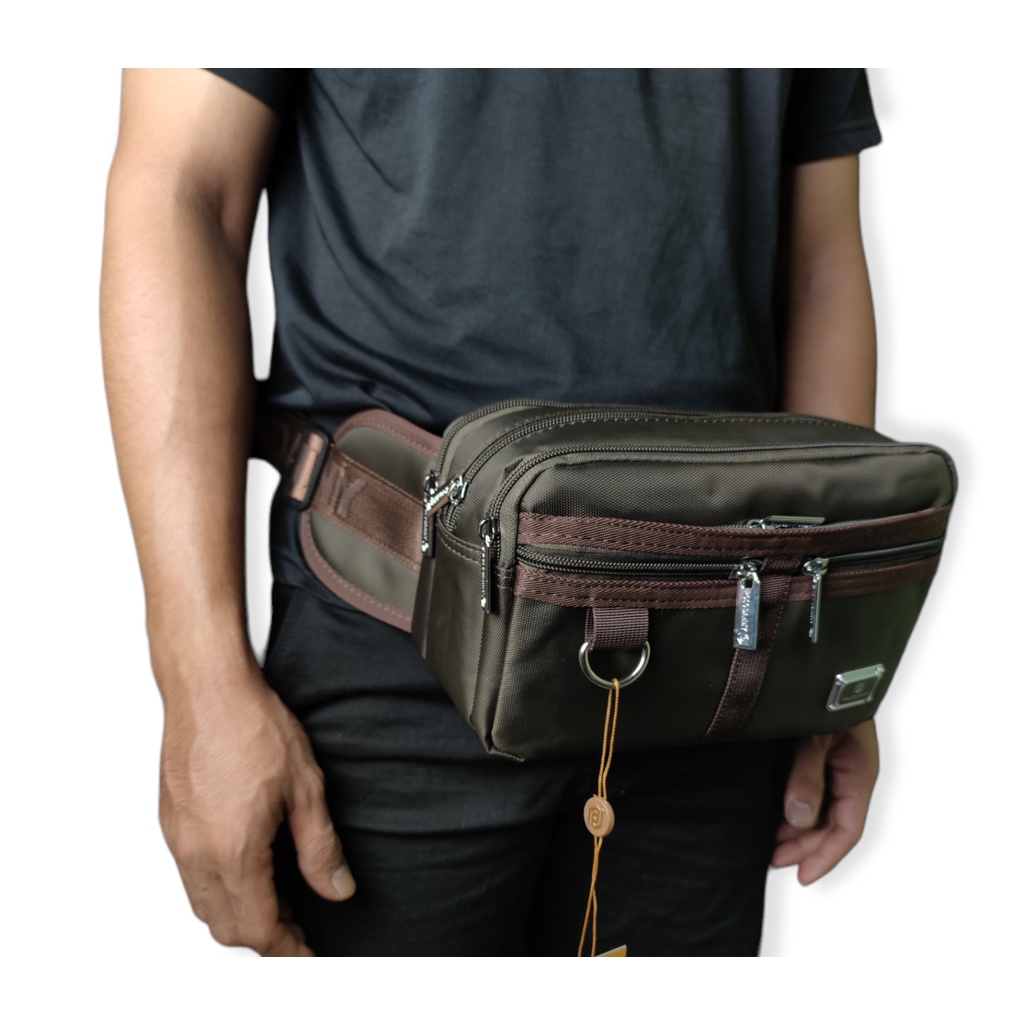 Polo Danny Original Tas Pinggang Tas Selempang Premium Murah Berkualitas Bahan Poliester Premium Waistbag Tas Pria Wanita