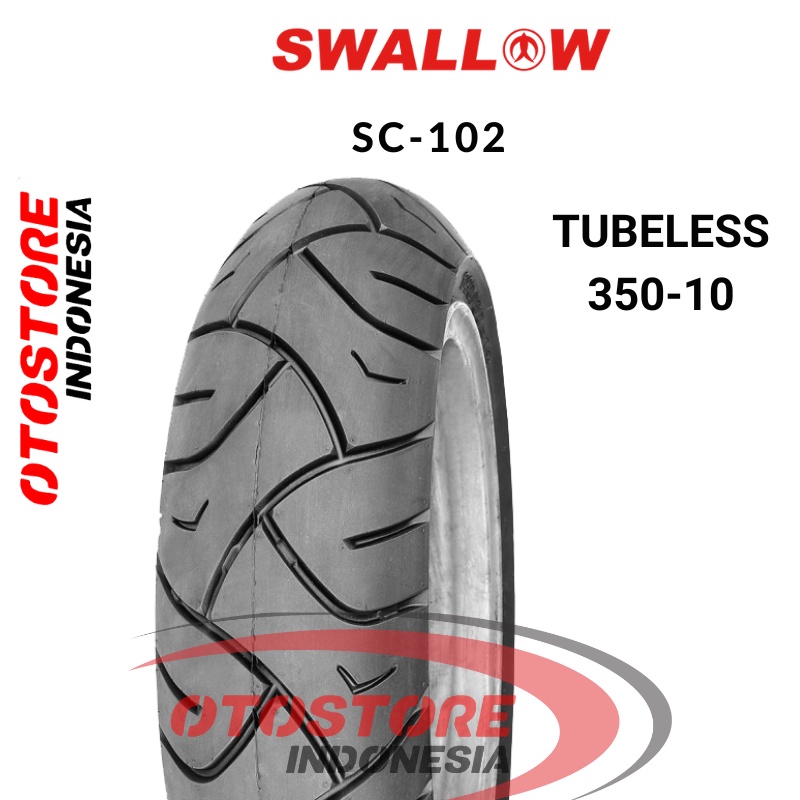 Ban Luar Motor Swallow SC-102 350-10  RING 10 RING 10 Tubeless  ban motor  scooter