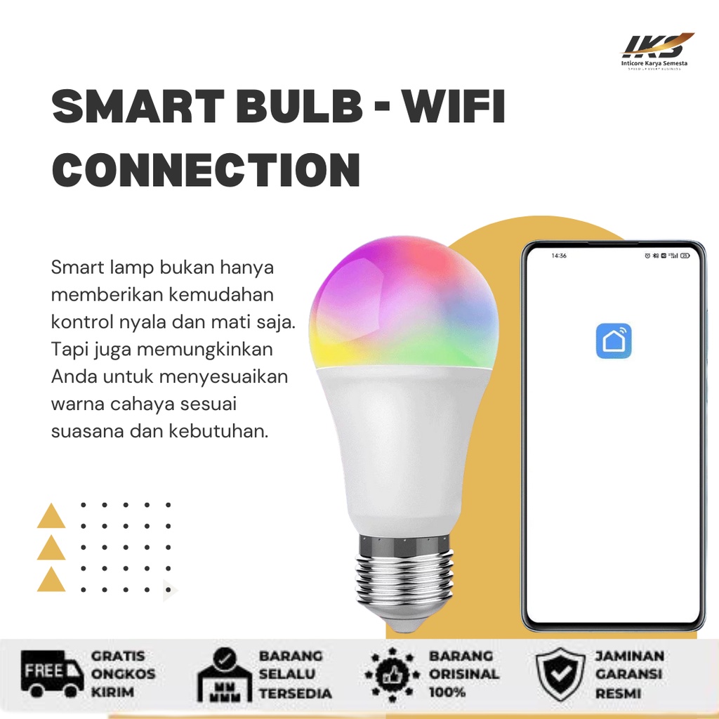 Smart Bulb Lamp Light Wireless WIFi Connection