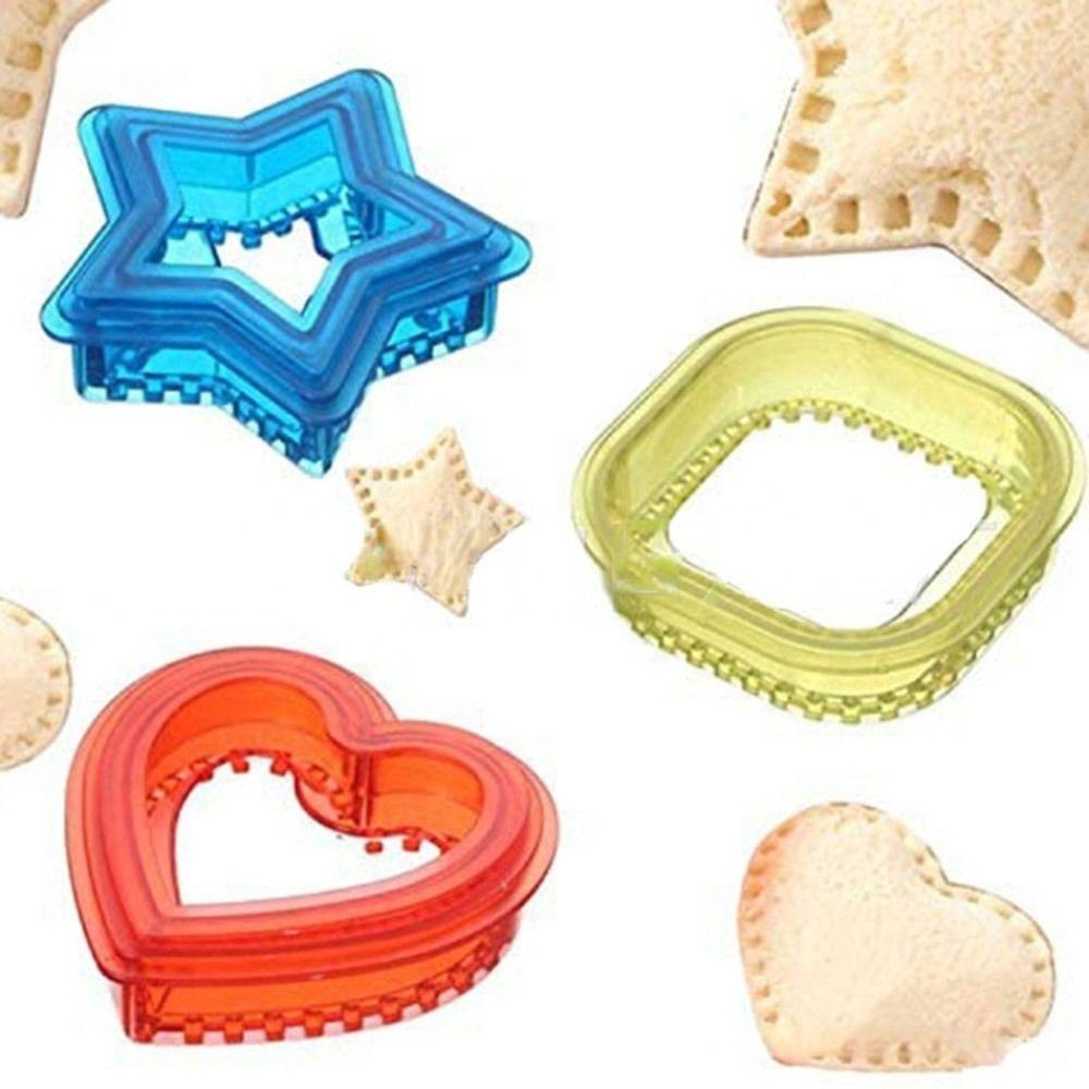 Solighter Sandwich Cutter DIY Baking Pastry Tools Cetakan Roti Bento Kotak Potong Dan Segel