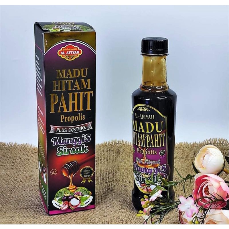Madu hitam pahit propolis plus sirsak manggis