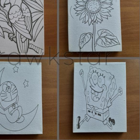 

Paket C Lukis Kanvas Gambar Painting for Kids Art