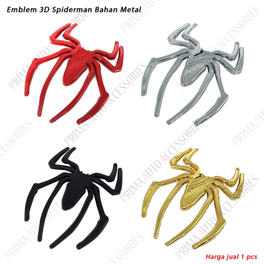 Emblem Super Hero 3D Spiderman Full Metal