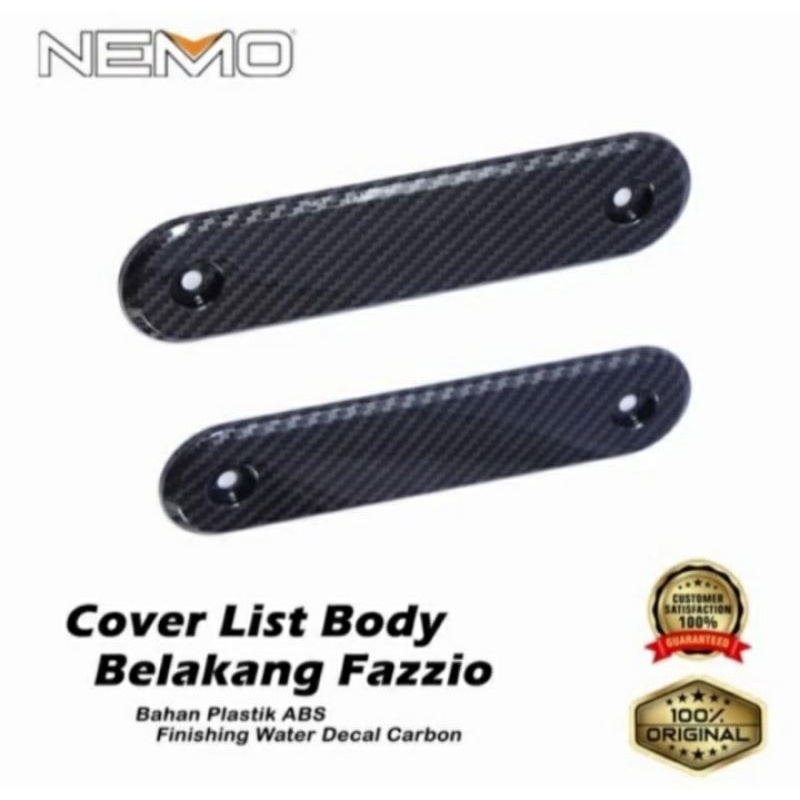 Cpver Tutup Panel Body FAZZIO 125 Sepasang Carbon Nemo