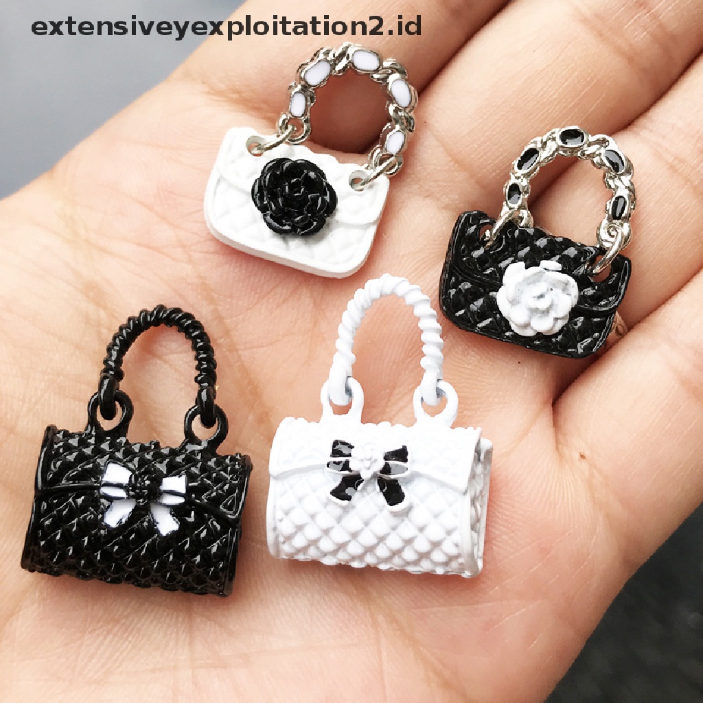 Miniatur Tas Handbag Skala 1: 12 Untuk Dekorasi Rumah Boneka