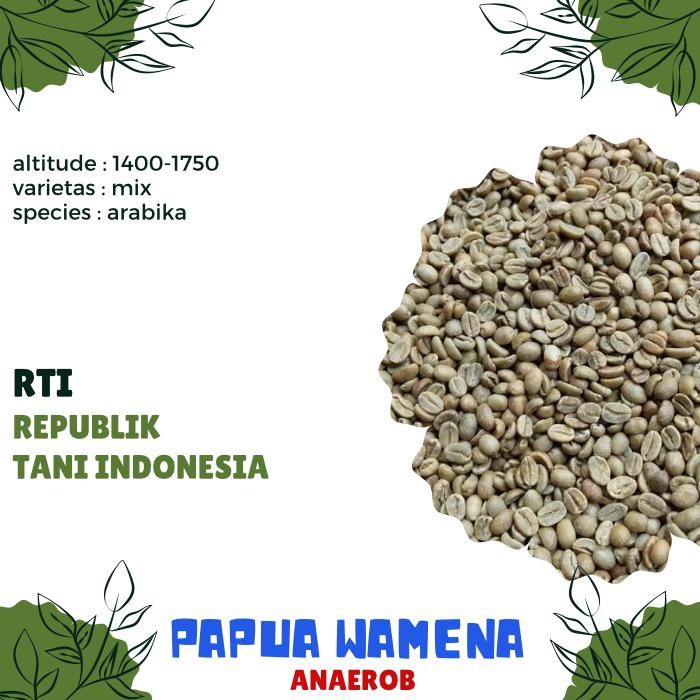 

green bean / Biji kopi ARABIKA PAPUA WAMENA ANAEROB proses - GREEN BEAN