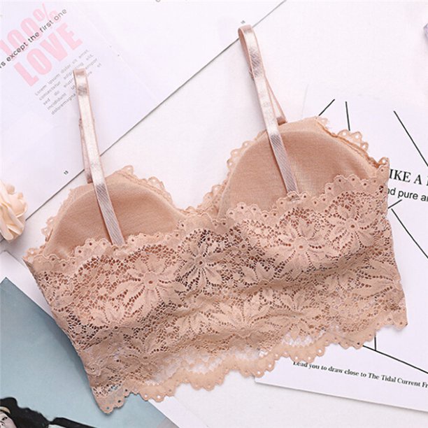 ( GS ) BRA WANITA BRALETTE WOMAN LACE FLORAL CROP TOP PUSH UP BRA UNDERWARE