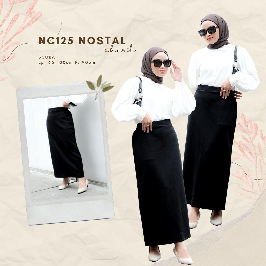 NOSTAL SKIRT BLACK SERIES/ROK CANTIK/ROK REMAJA/BAWAHAN