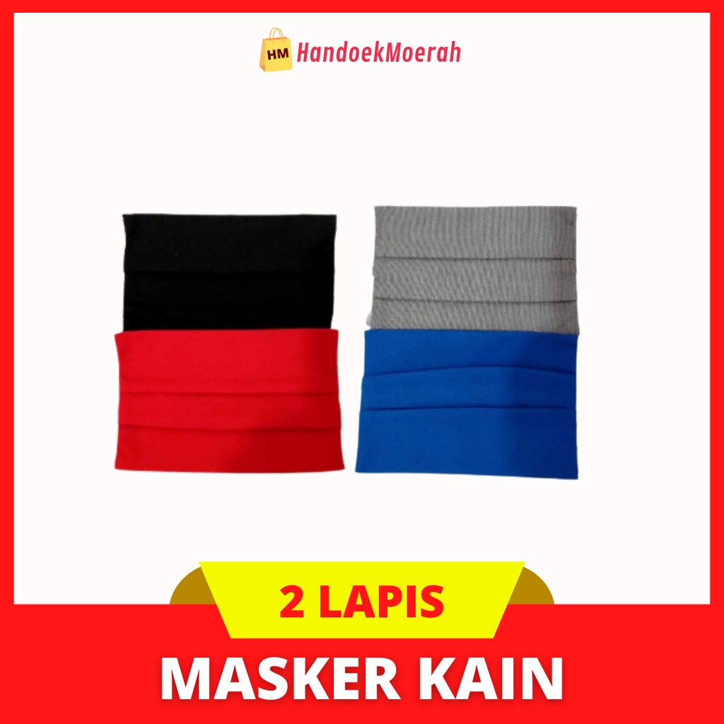 Masker Kain 2 Lapis Bisa Diisi Tisu