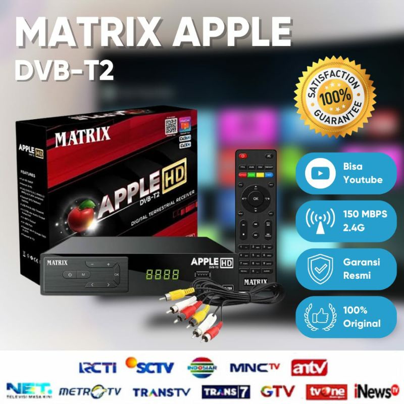 Set Top Box Penerima Siaran TV Digital + Smart Chip +HDMI USB ( WIFI)