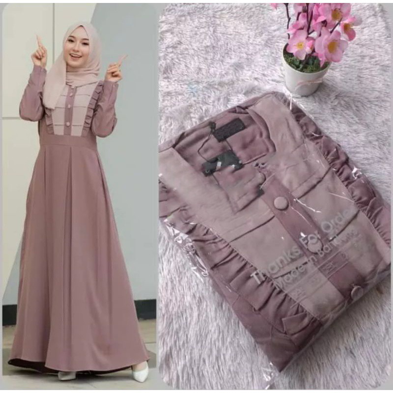 Gamis Alesha Simpel Kondangan Lebaran