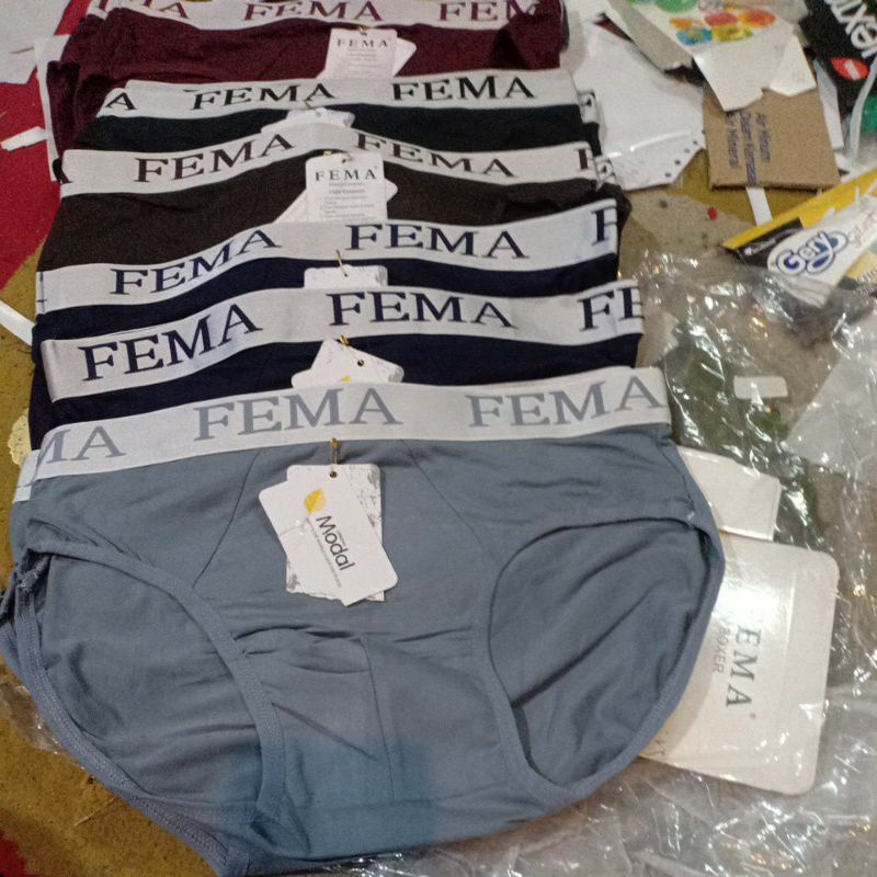 CELANA DALAM PRIA BOXER | sempak boxer fema segi  empat segi tiga super soft