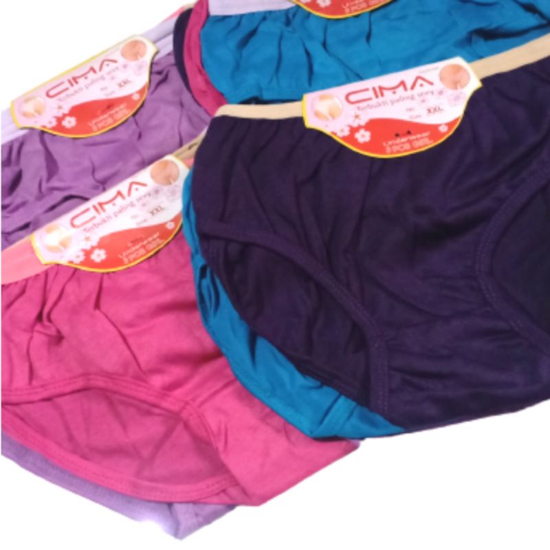 Celana Dalam Wanita polos lembaran CD wanita cima 3in1 bahan katun lembut