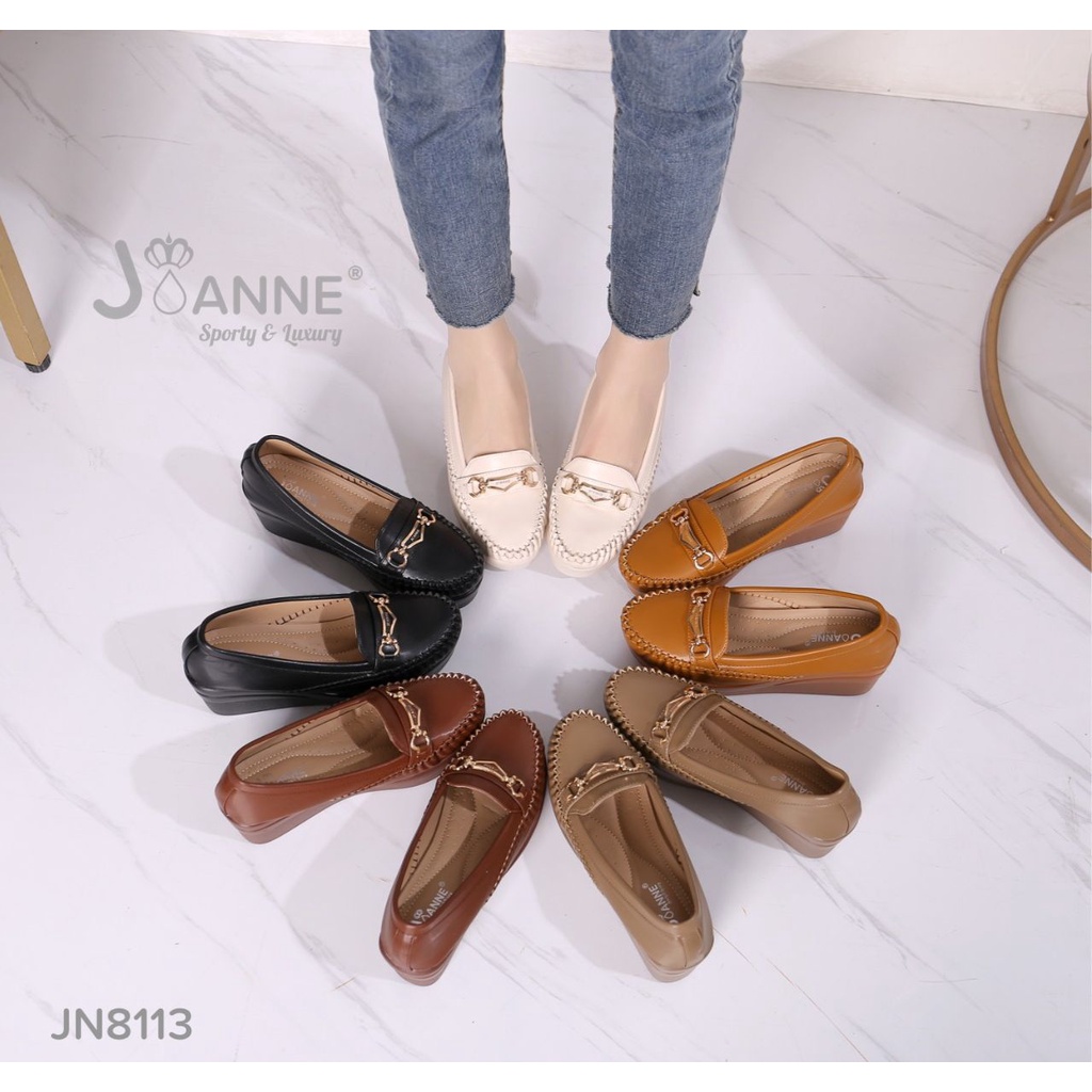 JOANNE High Wedges Loafers Shoes #JN8113