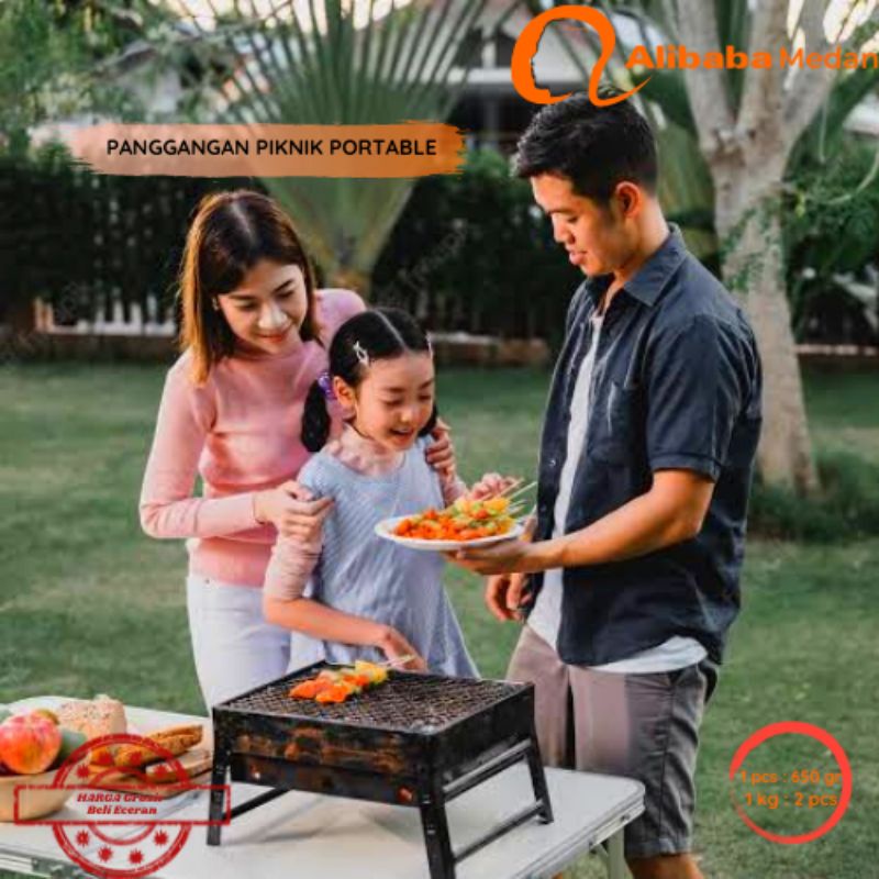 Alibaba Medan Panggangan Portable BBQ Grill Portable Panggangan Arang Portable