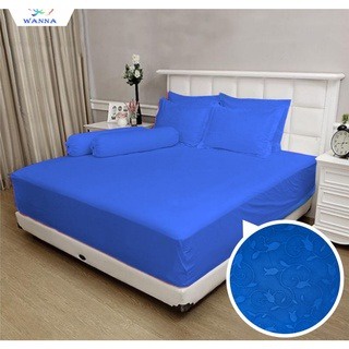 PROMO SPREI EMBOS POLOS UKURAN 200 X 200CM 2 BANTAL+2 GULING MEREK WANNA  LEMBUT DAN ANTI LUNTUR - BISA COD