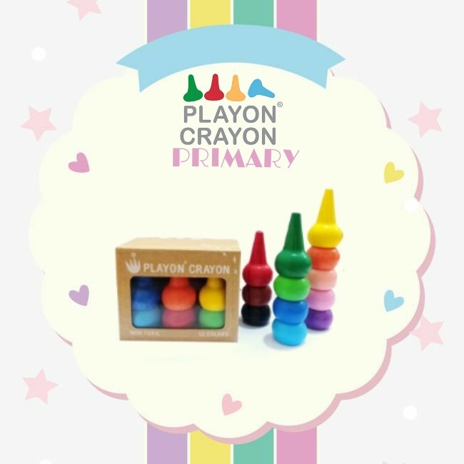 

Playon Crayon Primary Color 12 Pcs