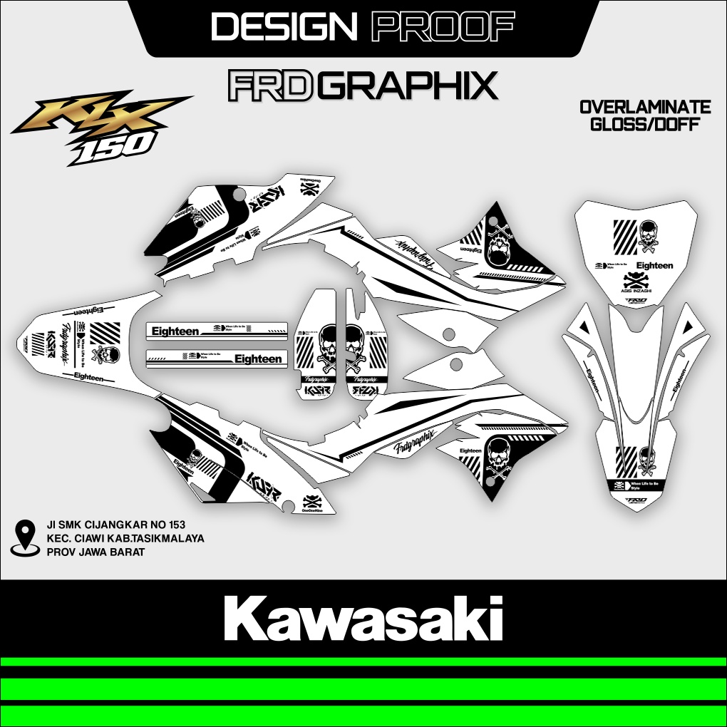 decal stiker supermoto klx dtracker papan nomor crf250