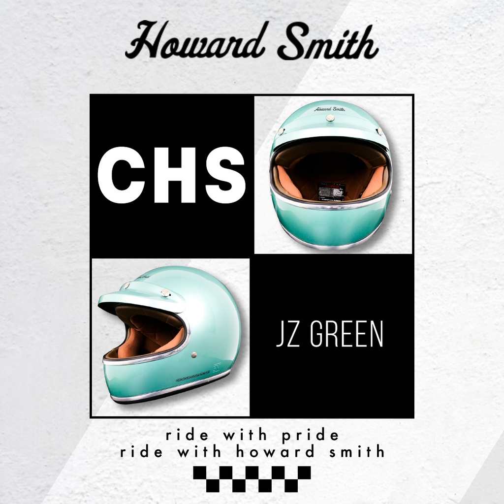 Helm Cargloss Cafe Racer Howard Smith List Chrome - JZ Green