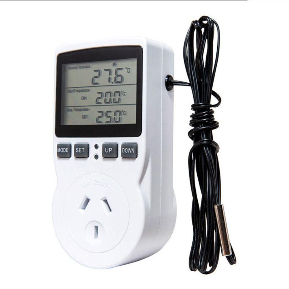 R-FLOWER Temperature Controller Keluarga Baru Count Down Display Power Socket Detektor Daya Listrik