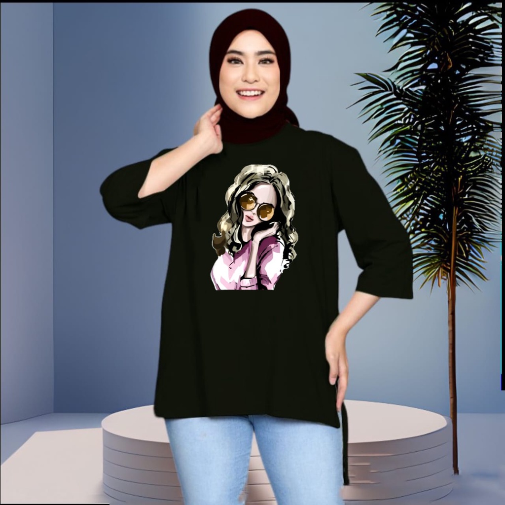 Charyatink - Atasan Viral Tunik Wanita BAHAN BEBYTERRY L XL XXL
