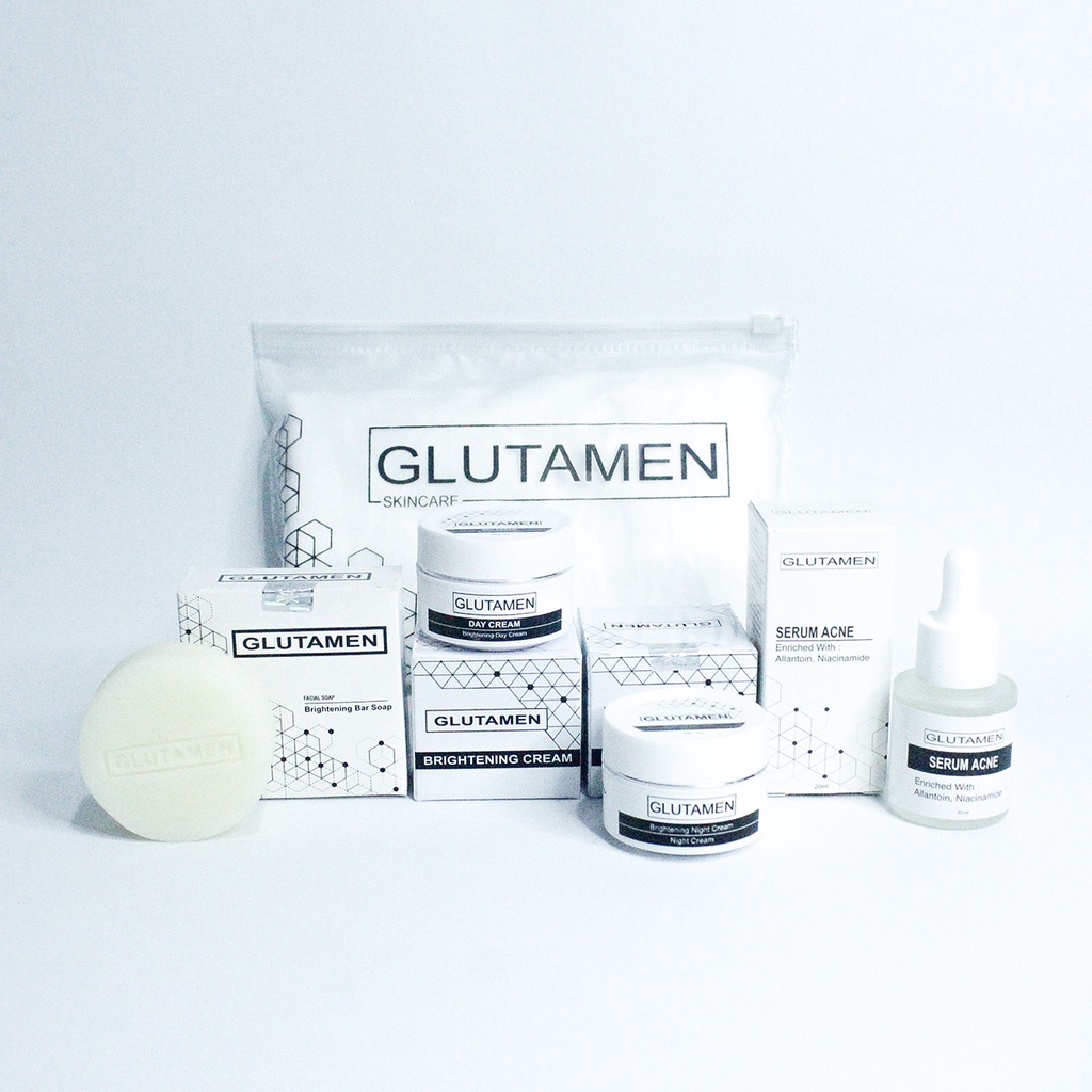 PAKET SKINCARE PRIA VIRAL  Paket 4in1 Cream Glutamen Skincare BPOM Paket Skincare Lengkap Pria