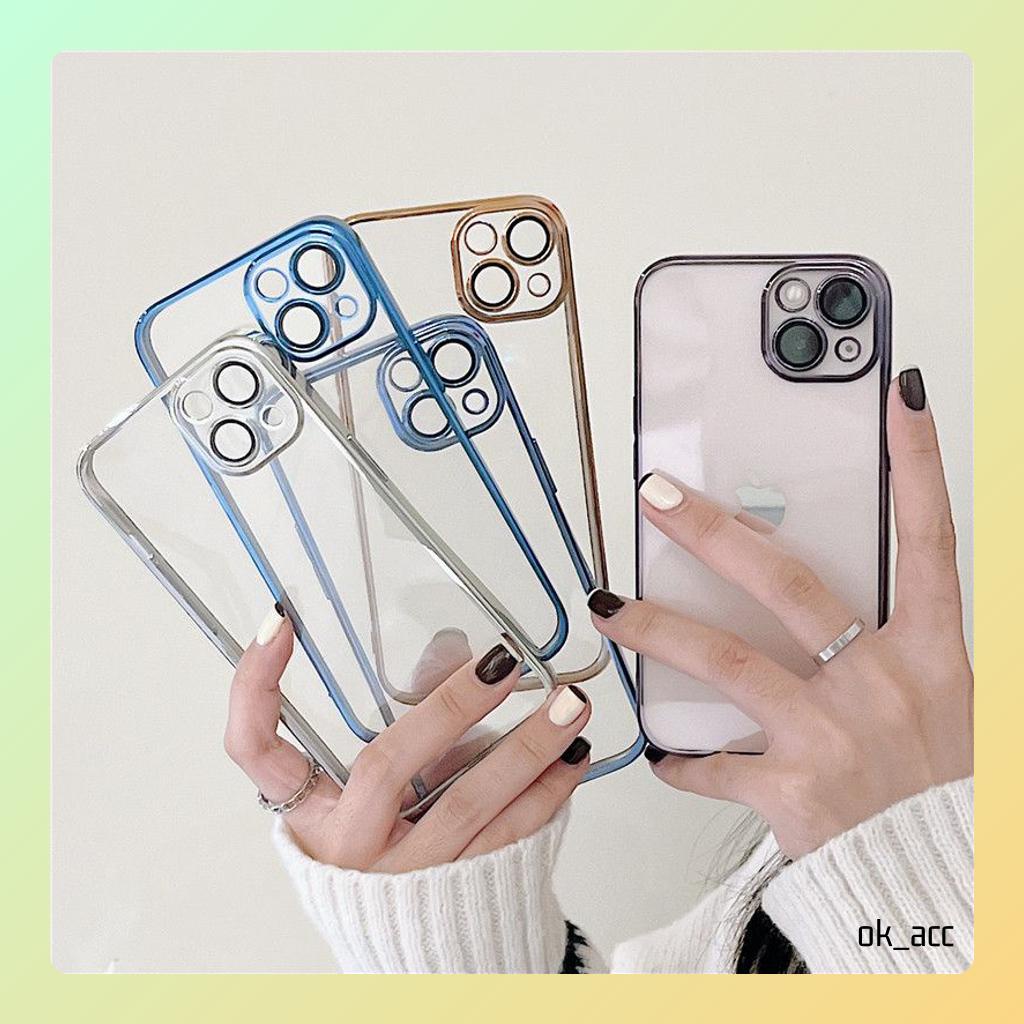 Case FJ06 Casing Pelindung Lensa Kecil Kamera for Iphone 7 8 7+ 8+ X Xs Xr Max 11 12 13 14 14+ Plus 14Plus Pro Max