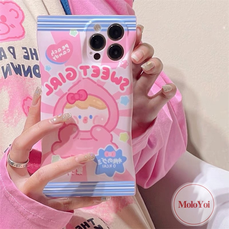 Case Tas Kemasan Permen Snack Keripik Kentang Untuk IPhone 11 12 14 13 Pro Max XR 7plus 8 11Pro Max 7 6 6s 14 Plus X Xs Max SE 2020