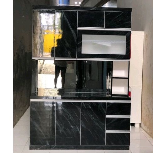 Lemari Dapur/ Lemari Sayur 4 Pintu + Kitchen Set (Lapisan HPL) Eksklusif