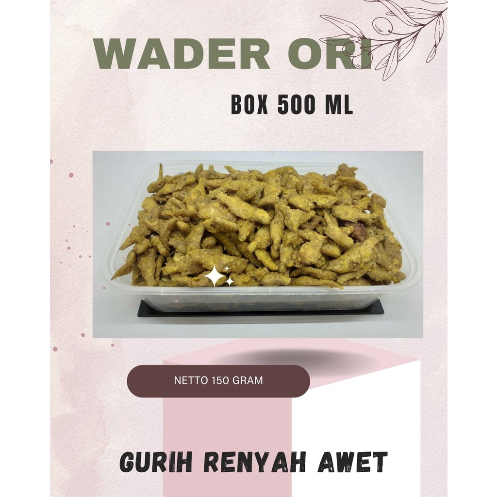 

WADER CRISPY ORIGINAL KEMASAN BOX ISI 6