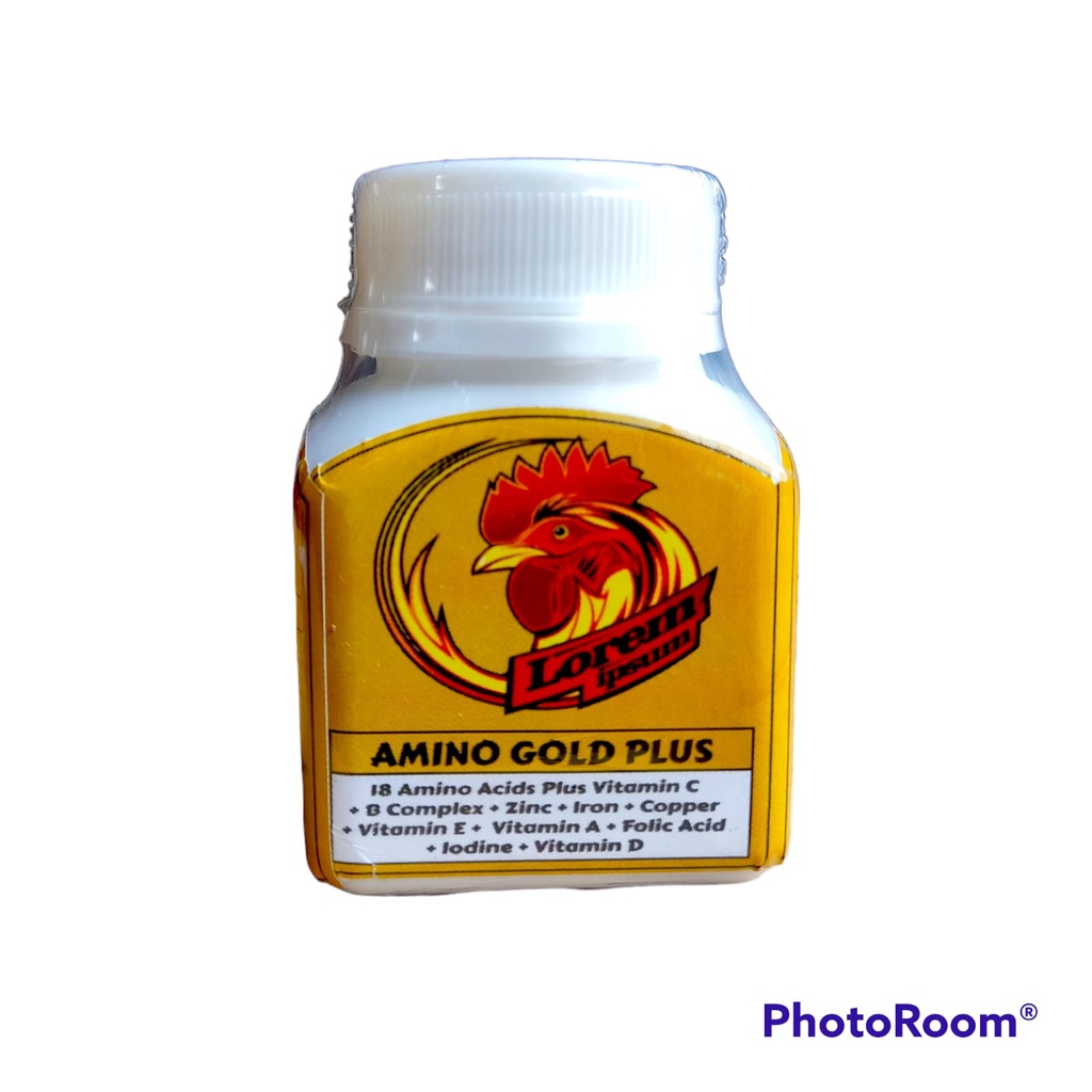 LOREM IPSUM AMINO GOLD PLUS - 25 Softgel Multivitamin Perbesar Otot Penambah Tenaga Ori Impor