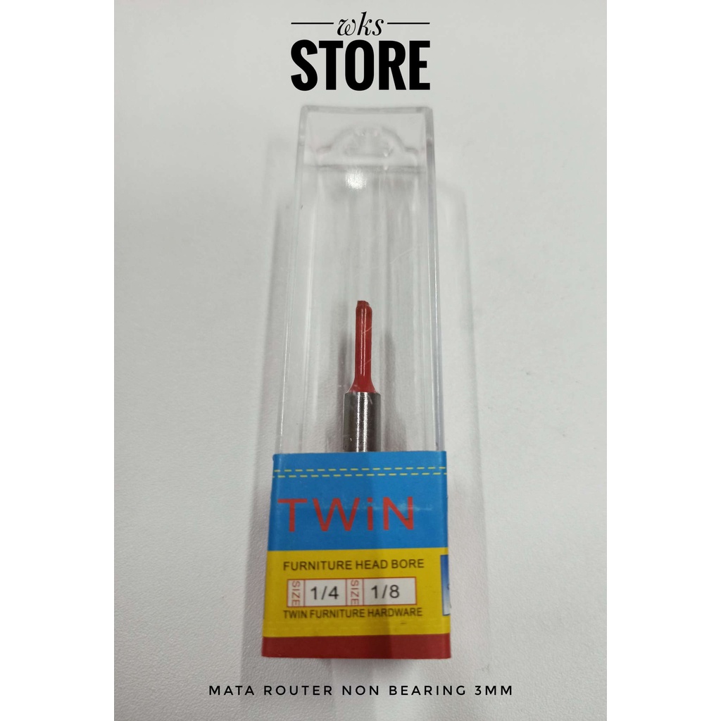 Mata Profil Router Bits 3 mm STRAIGHT BIT Non Bearing 1 MATA Pisau Hpl