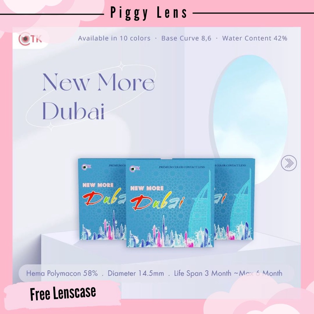 Softlens NEW MORE DUBAI Minus 2.50 s/d 4.00 FREE LENSCASE