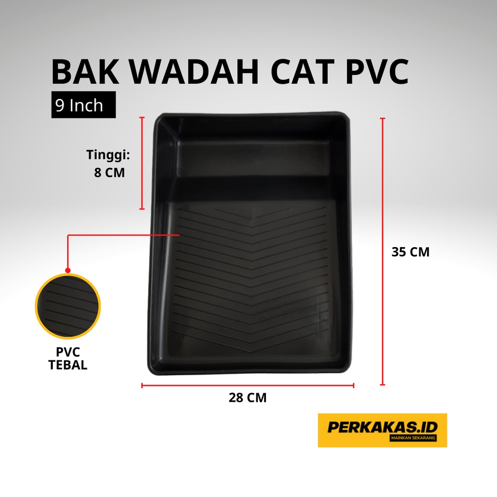 Bak Cat Roll 9 Inch PVC Tebal Tidak Mudah Pecah