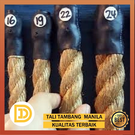 

Tali Tambang Besar 22mm 24mm Permeter Tampar Manila Goni Dadung Coklat Kapal Jumbo Lomba Tarik Tambang Agustusan Tali Pembatas Jalan Tali Kerajinan DIY Tali Serat Kelapa Rami Goni Outbond Coklat Kuat Murah Berkualitas Serbaguna
