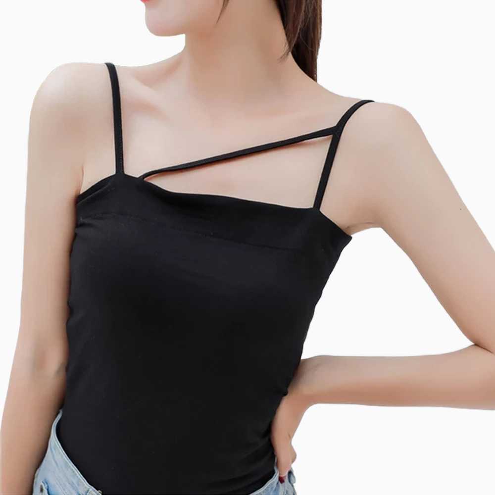 Tanktop Singlet Tali kecil Wanita Gaya Korea