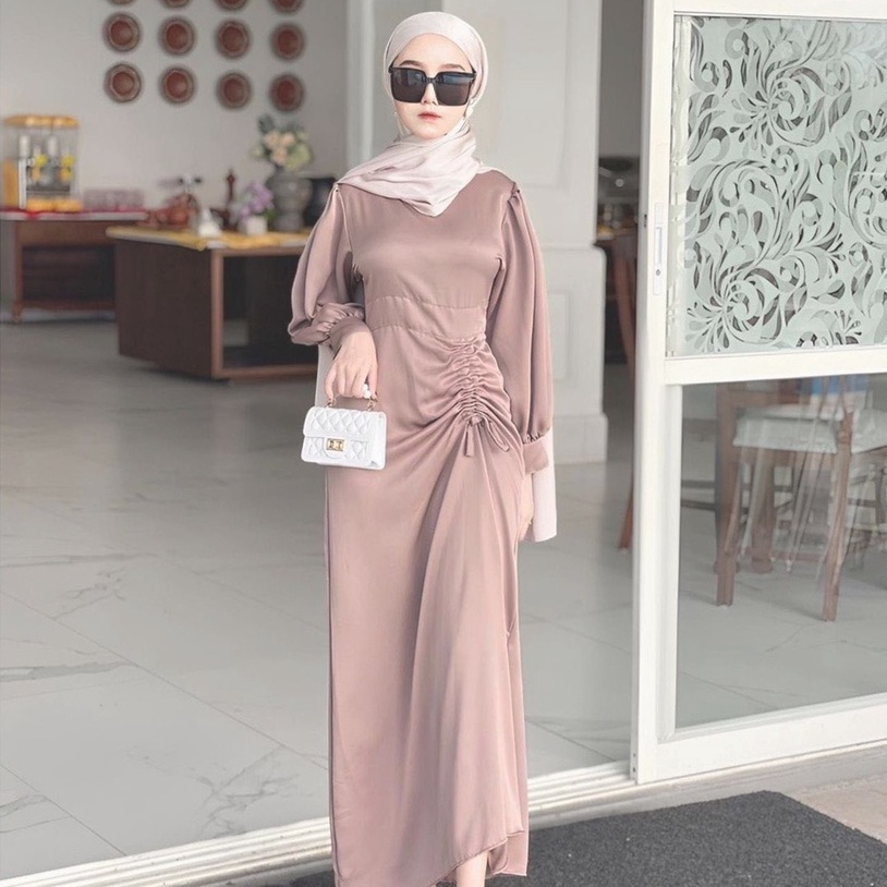 GAMIS SERUT SATIN | DRESS SERUT KONDANGAN BRIDESMAID