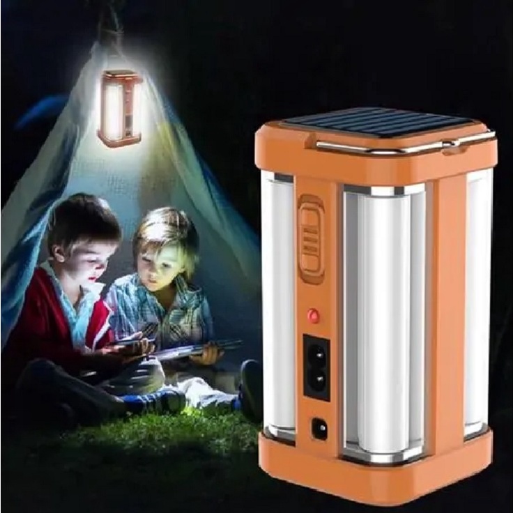 Lampu Emergency Lentera Emergency 4 Sisi 40watt PUSH ON YG-7977 Solar Anbolt Camping Tetap Nyala Lama Walau Listrik