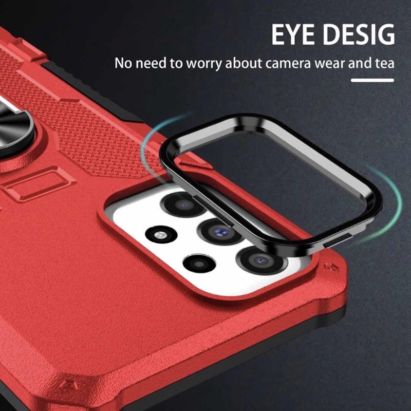 Hard Case Vivo Y21 Y21A Y21S Y21T Y22 Y33S Y35 Y91 Y91C Y93 Y95 V25 V25E V25 PRO Case Robot Hit Eye Ring