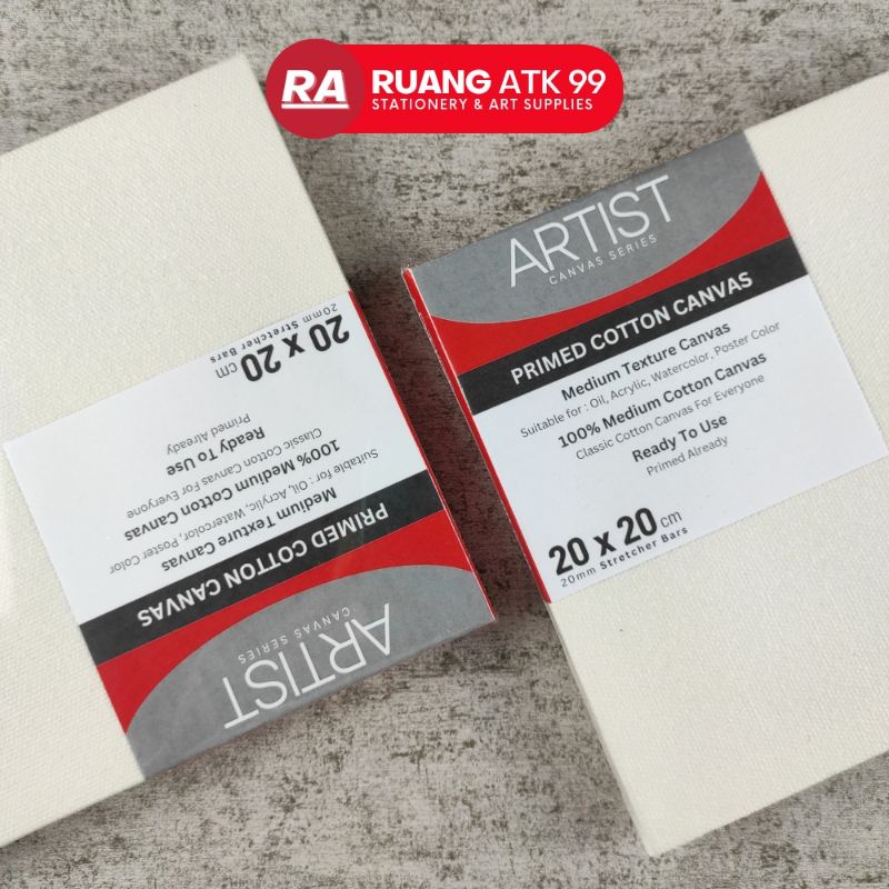 

Artist Canvas Cotton Canvas Series Kanvas Lukis Cotton Medium Texture Ukuran 20x20 cm