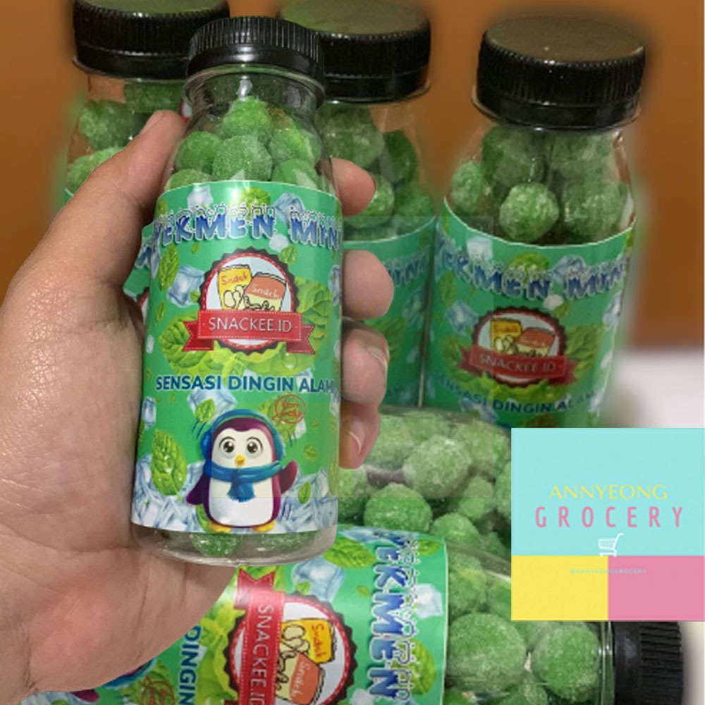 

PERMEN MINT BOTOL BONBON MINT SNACKEE MINT CANDY PERMEN KAYU PUTIH BOTOL