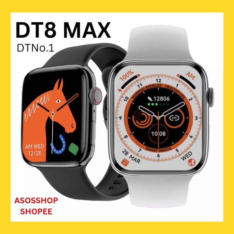 DT NO 1 DT8 MAX SMARTWATCH NFC GAME ALWAYS ON DISPLAY ORIGINAL