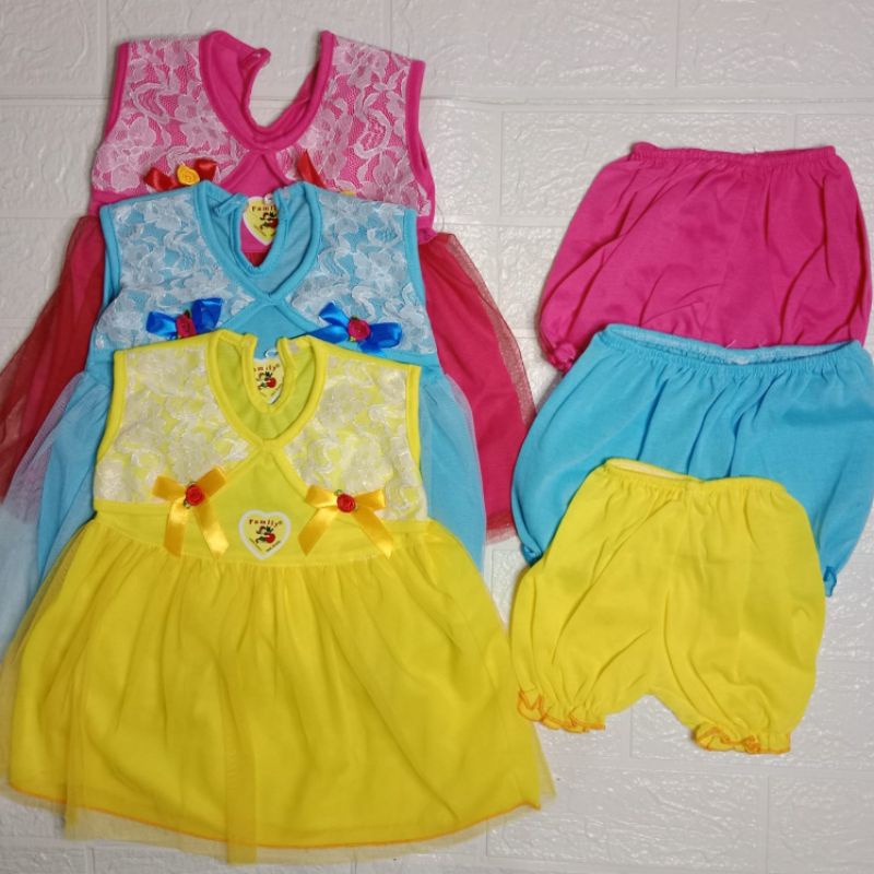 Dress tile Bayi Perempuan 3-9 bulan