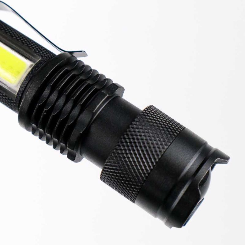 TaffLED Senter LED 3800 Lumens Waterproof Pocketman COB Zoomable - P1