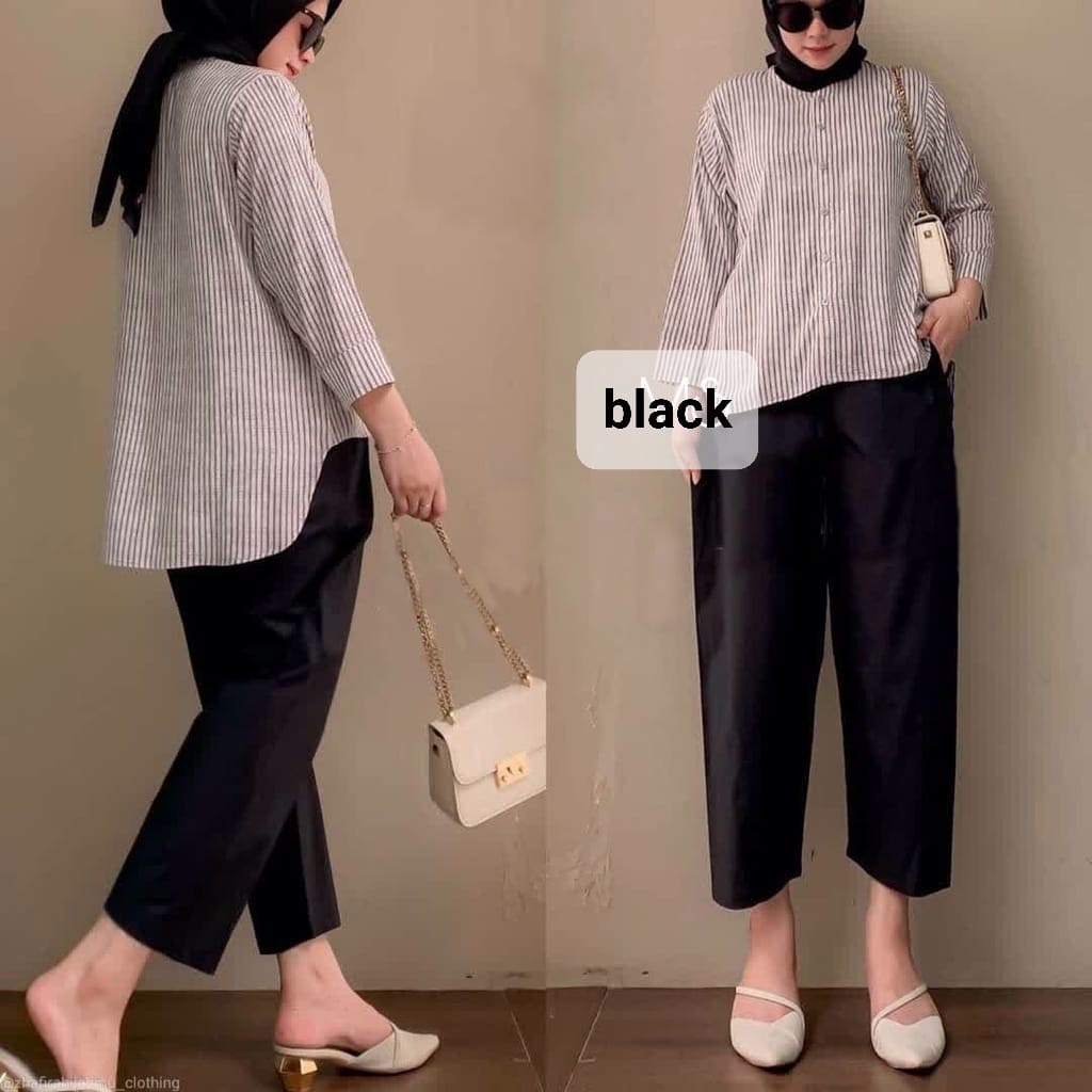 O2 Fashion / Set Kinan Salur / bisa cod / stelan muslim model terbaru pakaian muslim